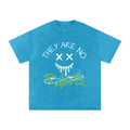 Snow Washed Oversized Cotton T-Shirt