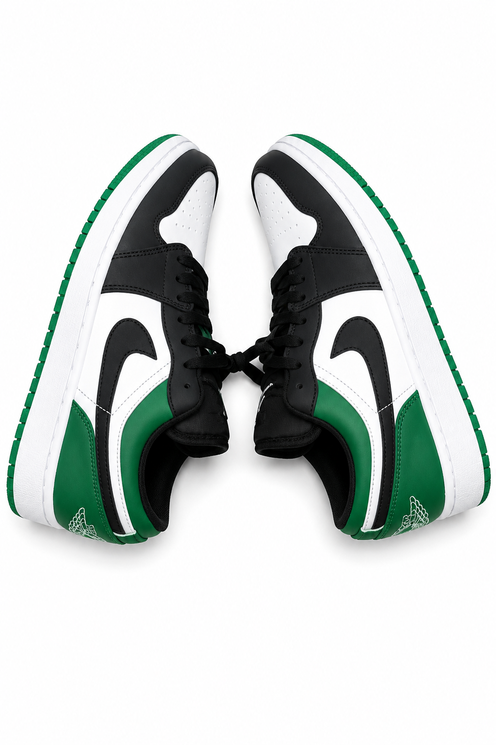 NIKE AIR JORDAN 1 LOW BLACK/GREEN/WHITE