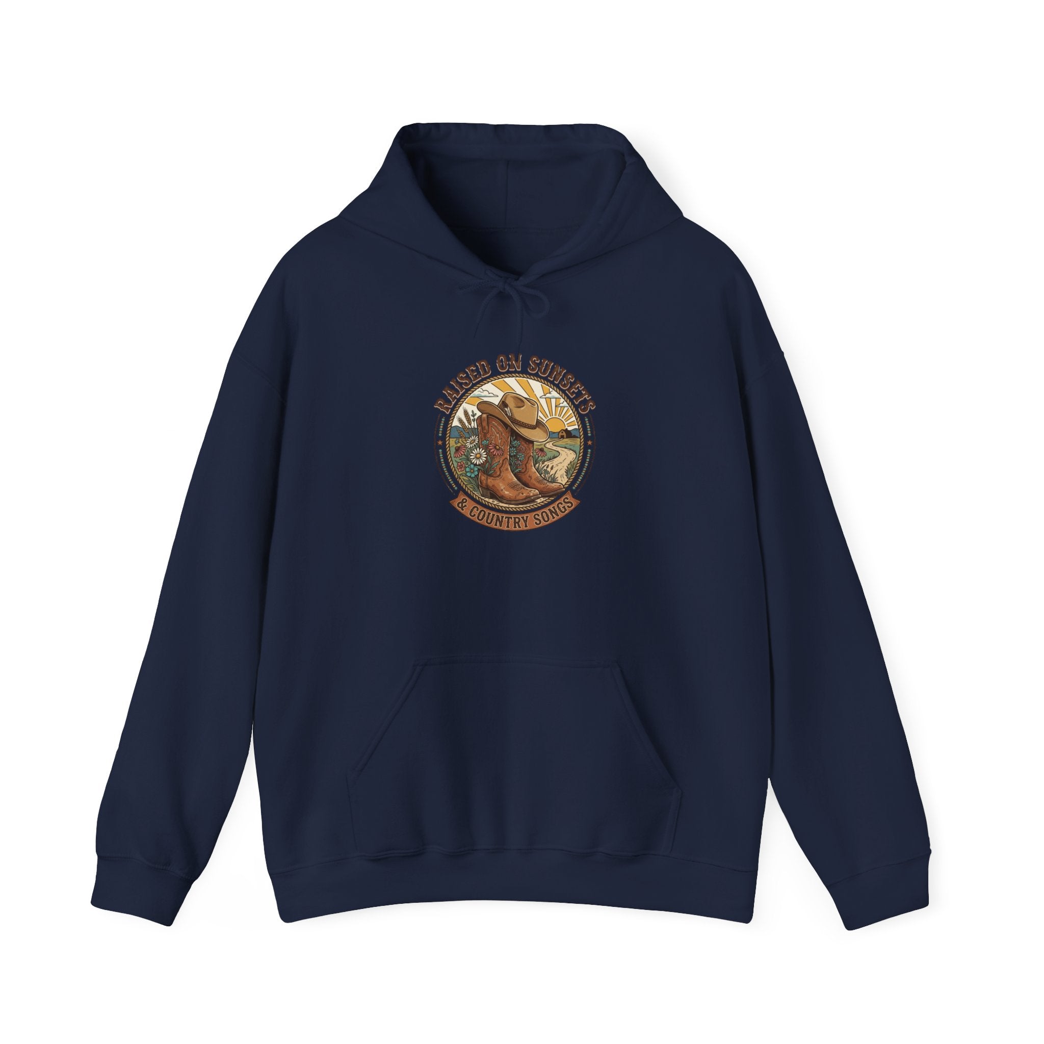 Raised on Sunsets Hoodie | western ranch cowgirl rustic prairie vintage