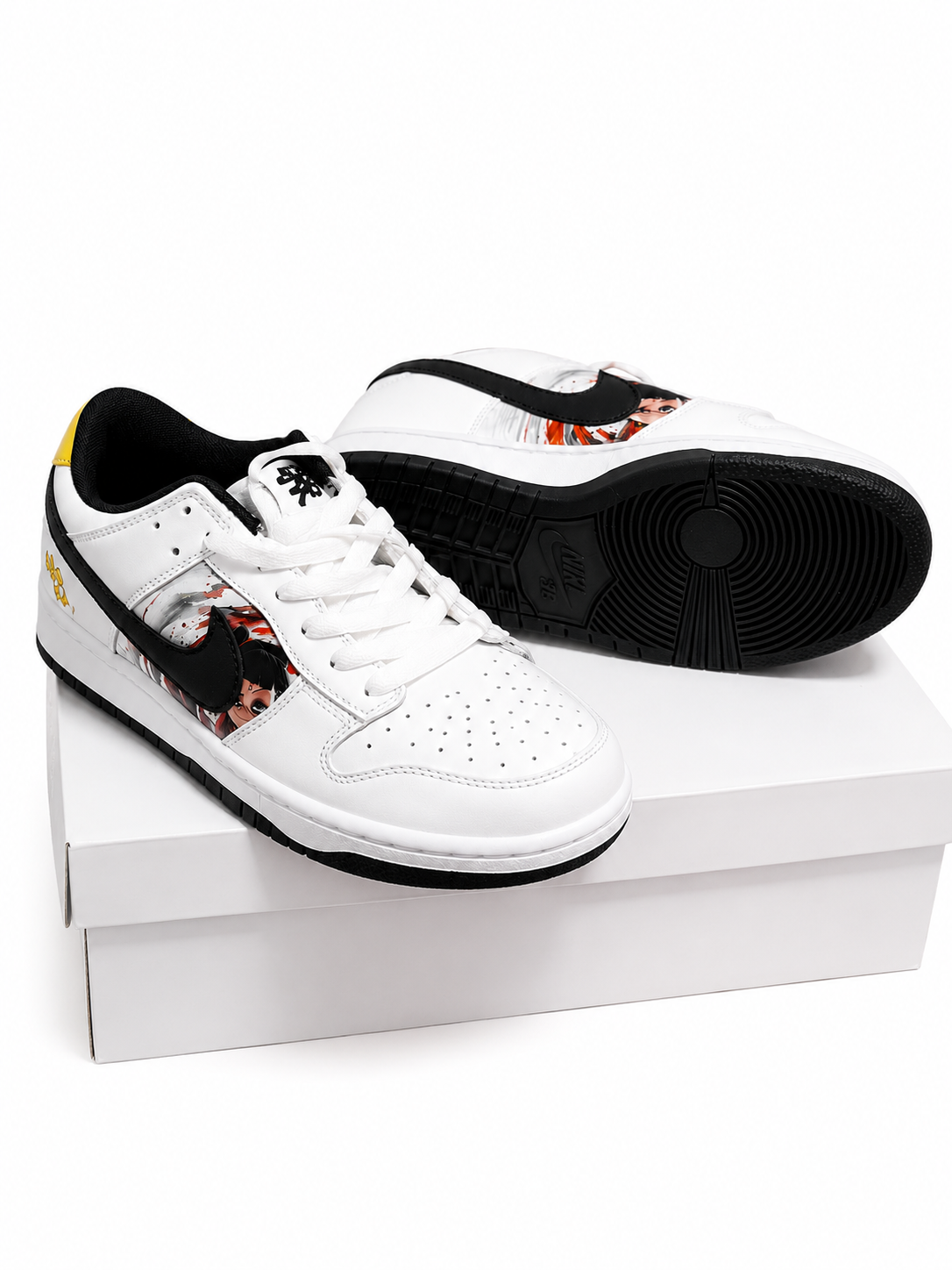 NIKE Urban Anime Low- White/Black Limited Edition🔥