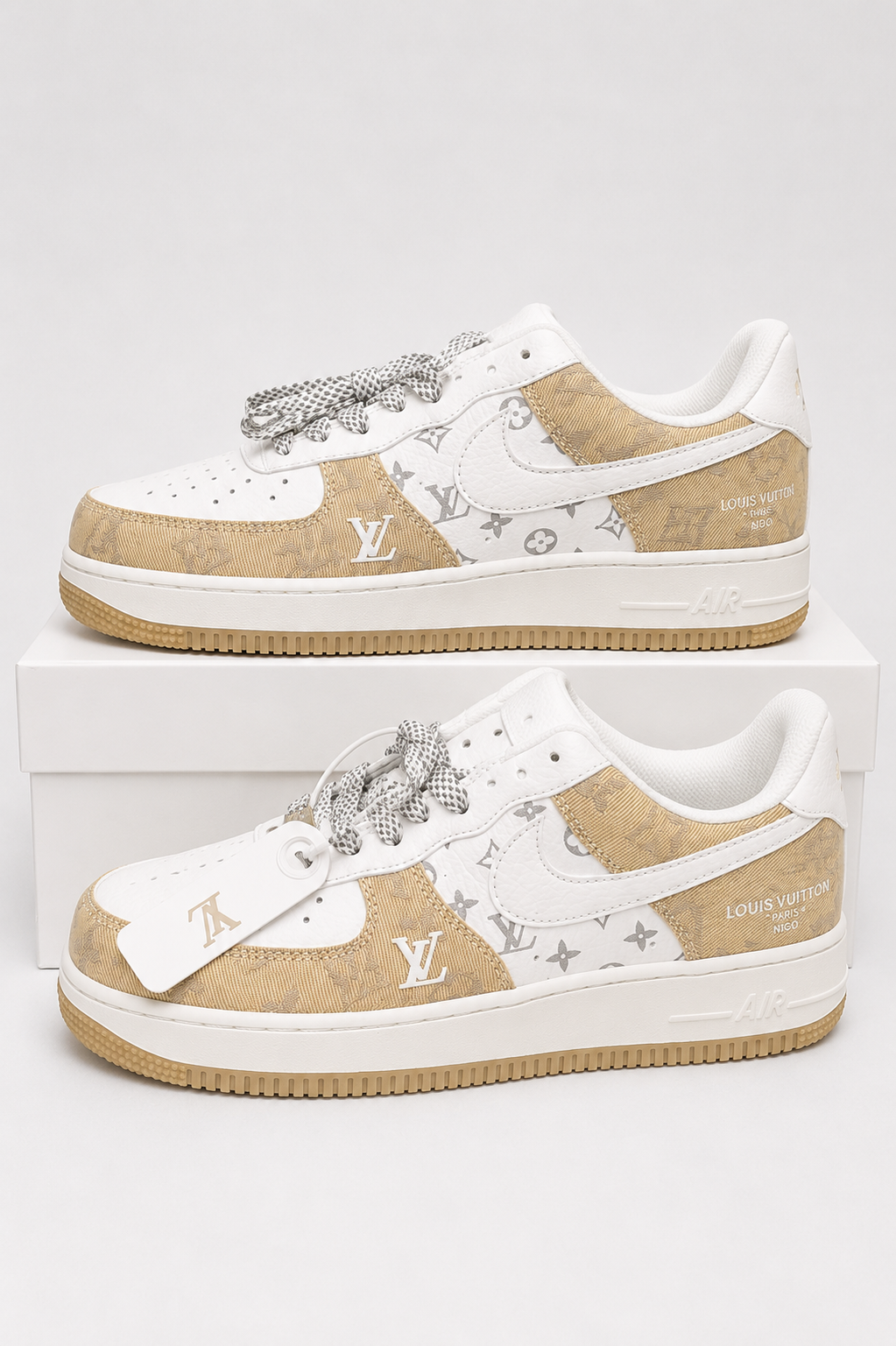 NIKE AIR Force 1 x LV Monogram White/Beige