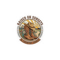 Raised on Sunsets Cowgirl Boots Sticker | Western, Rustic Prairie Vintage