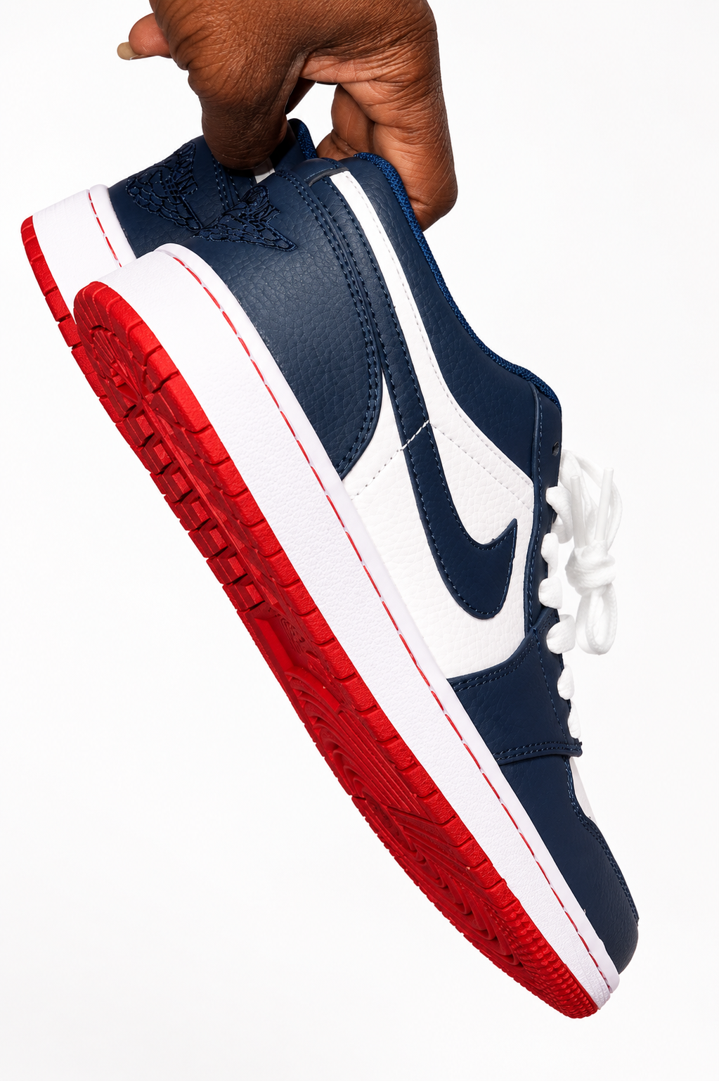 NIKE AIR JORDAN 1 LOW NAVY/WHITE/RED