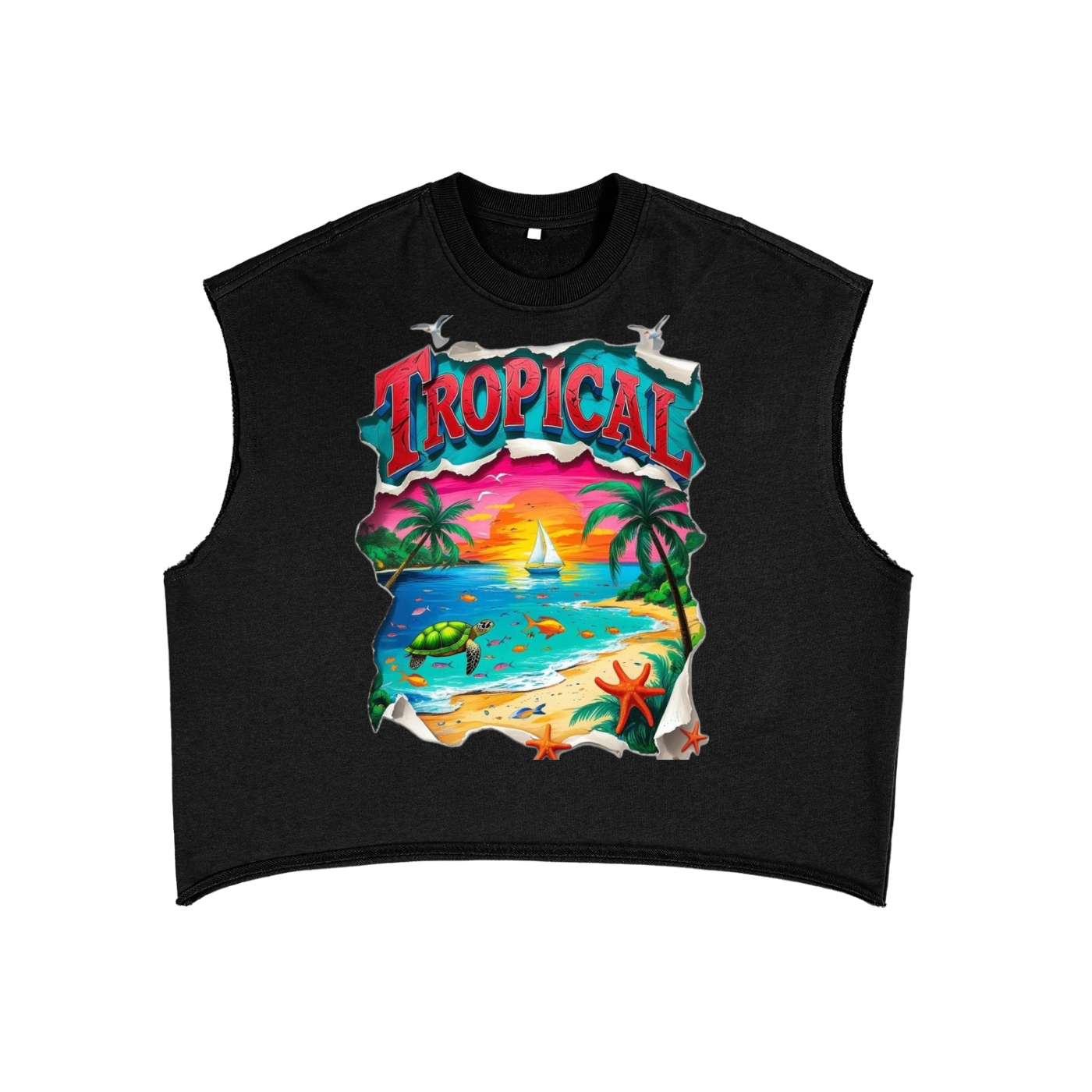 French Terry Boxy Tank Top