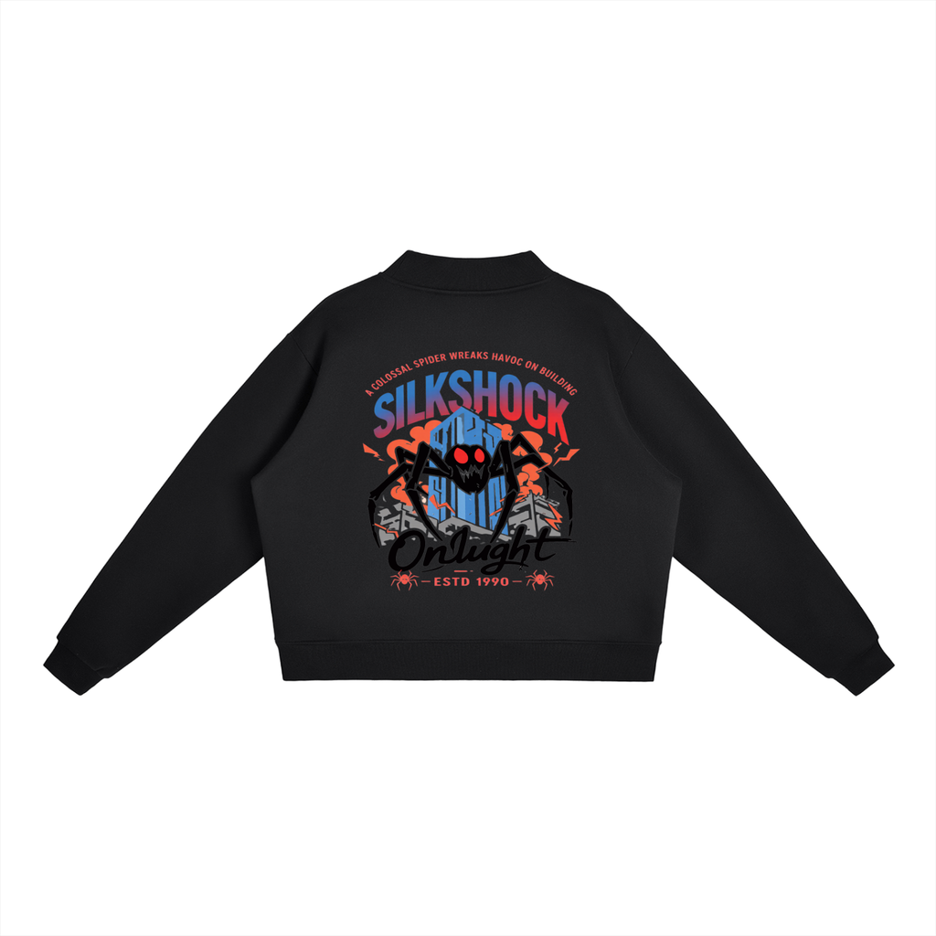 Essential Fleece Mock-Neck Crew Sweatshirt