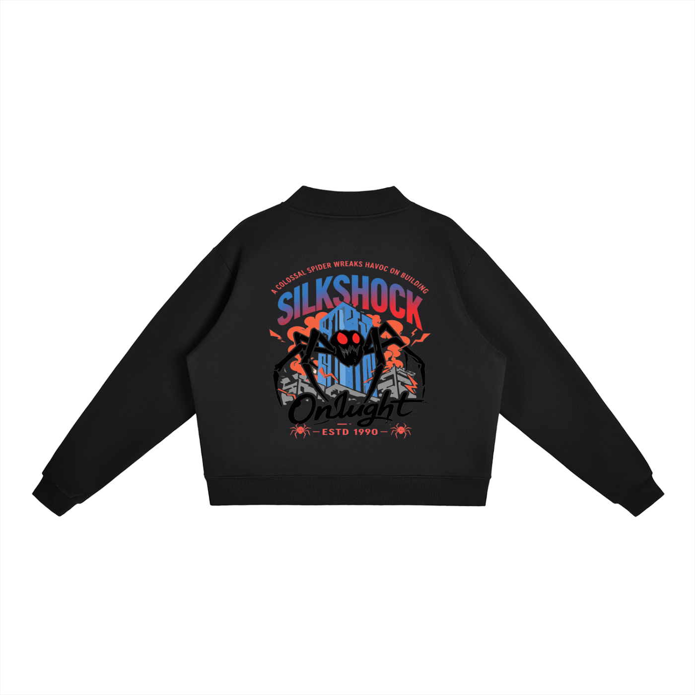 Essential Fleece Mock-Neck Crew Sweatshirt