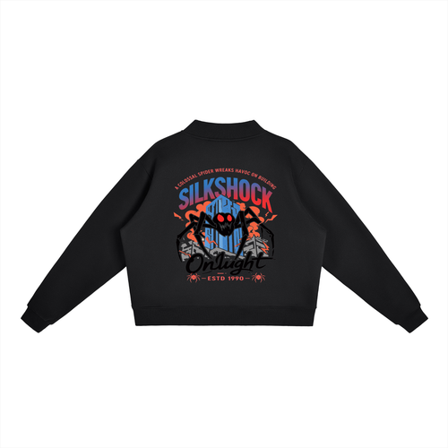 Essential Fleece Mock-Neck Crew Sweatshirt