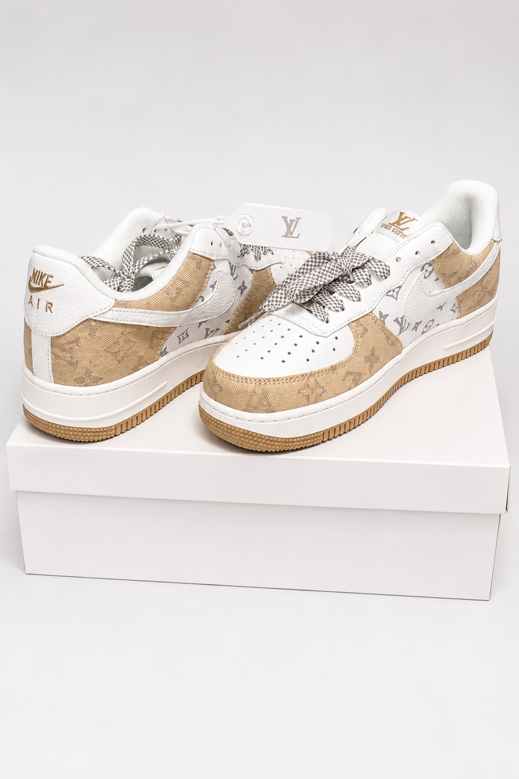 NIKE AIR Force 1 x LV Monogram White/Beige
