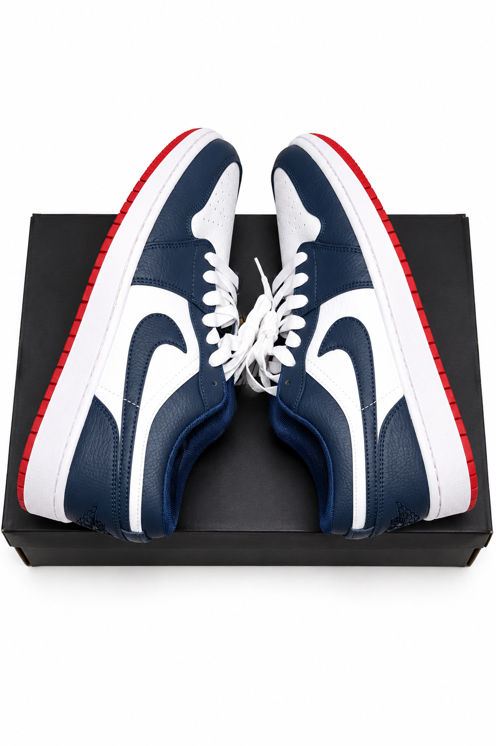 NIKE AIR JORDAN 1 LOW NAVY/WHITE/RED