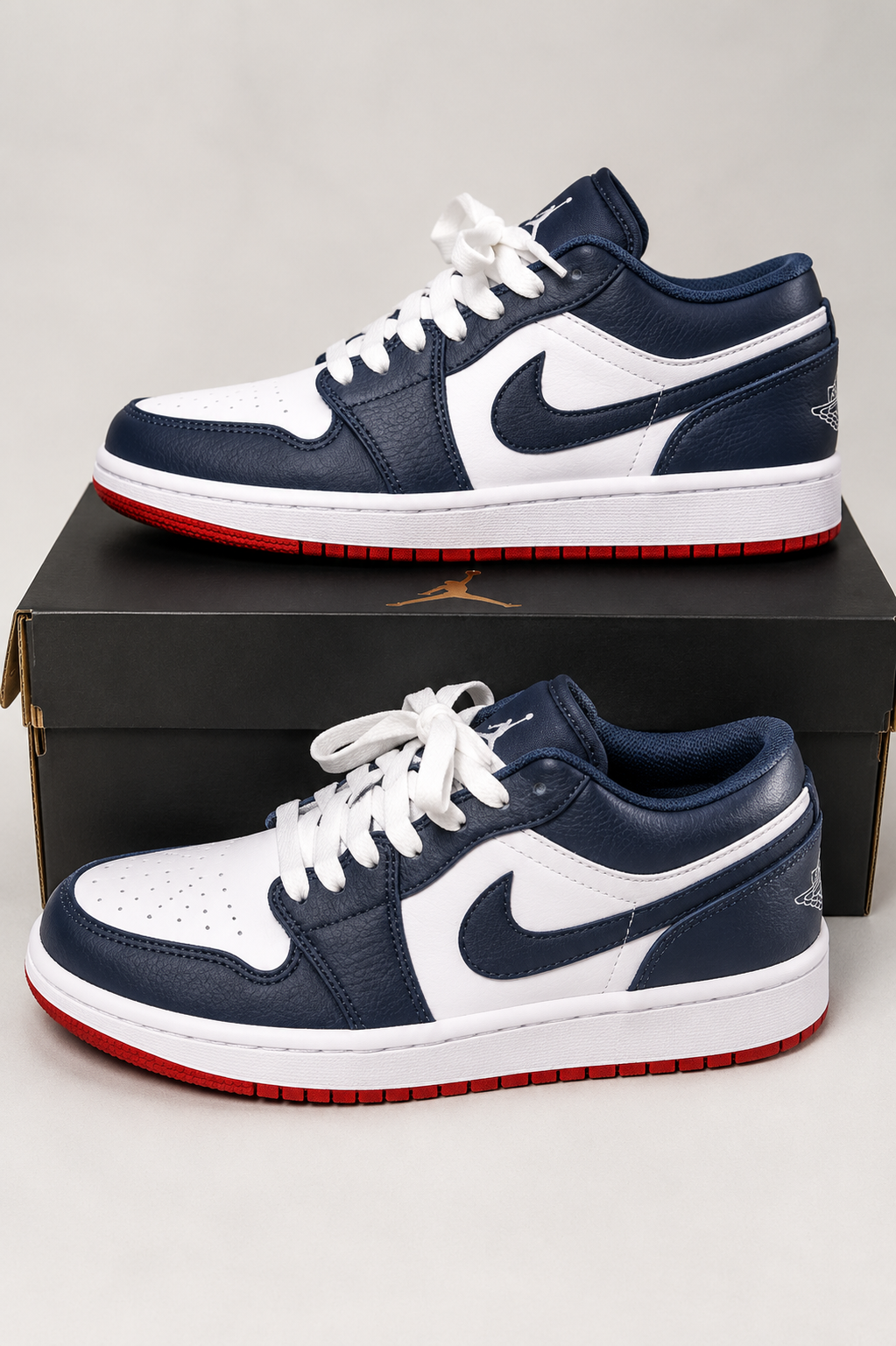 NIKE AIR JORDAN 1 LOW NAVY/WHITE/RED