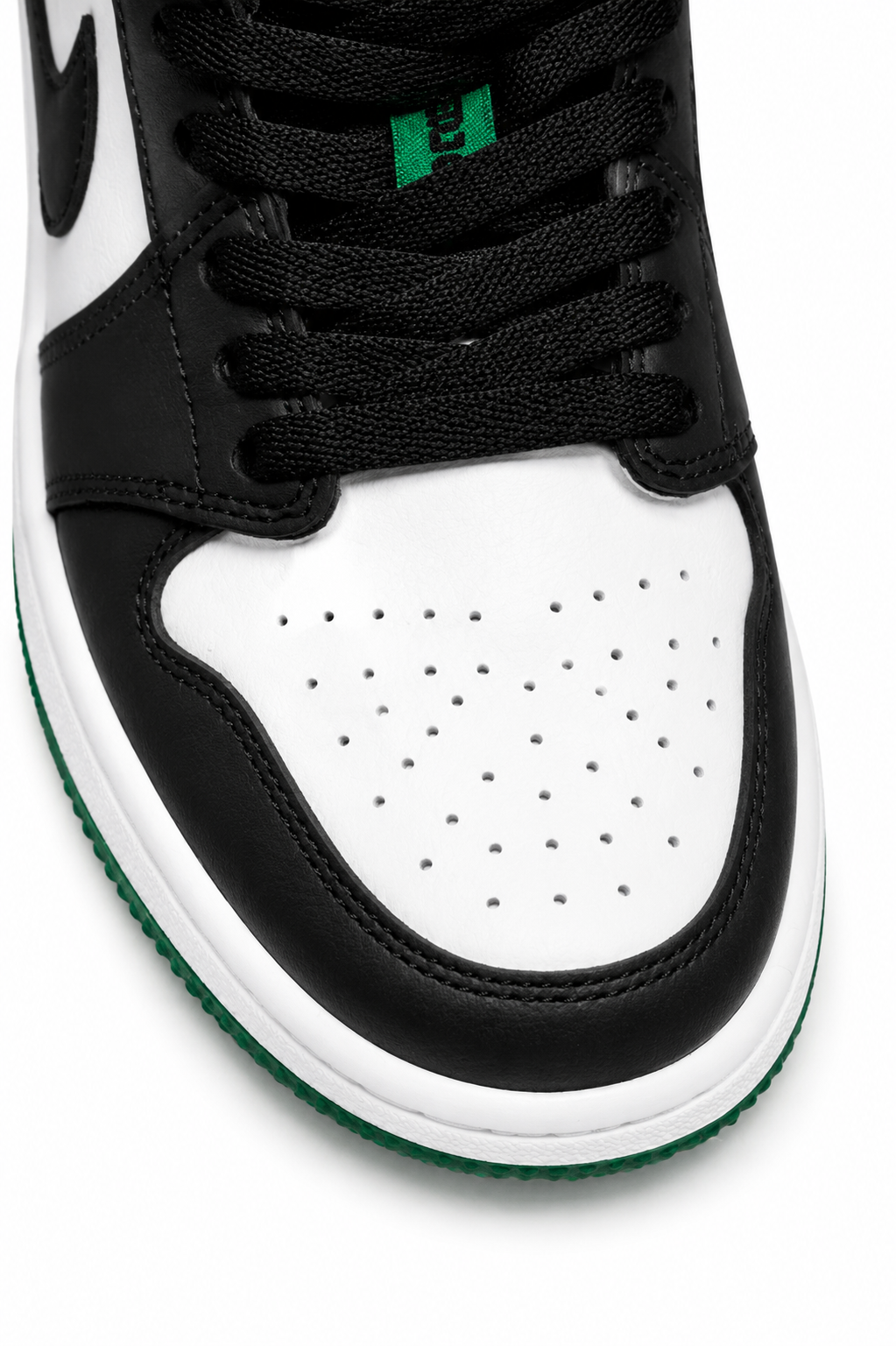 NIKE AIR JORDAN 1 LOW BLACK/GREEN/WHITE