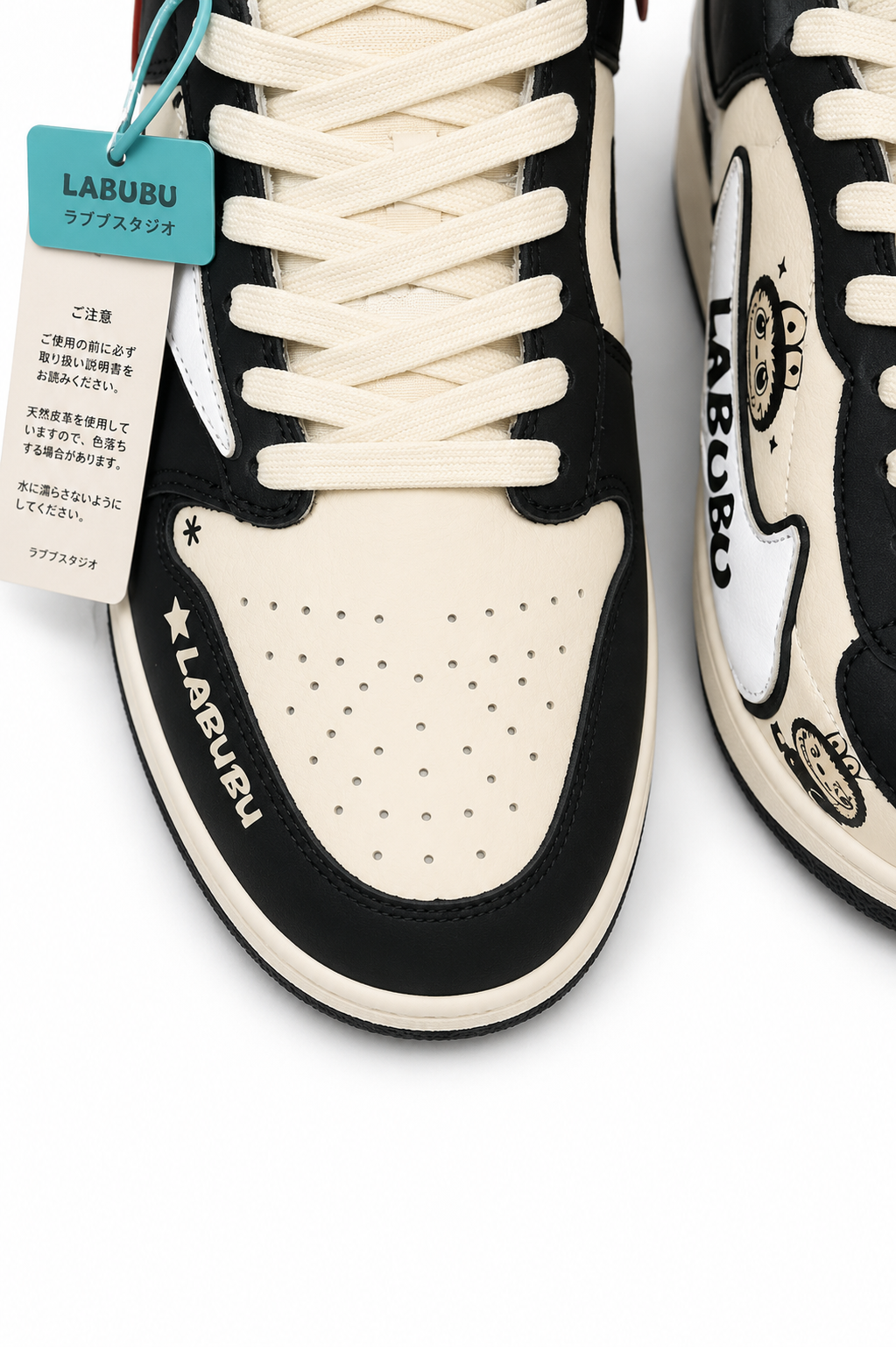 NIKE JORDAN 1 LOW LABUBU BLACK/WHITE
