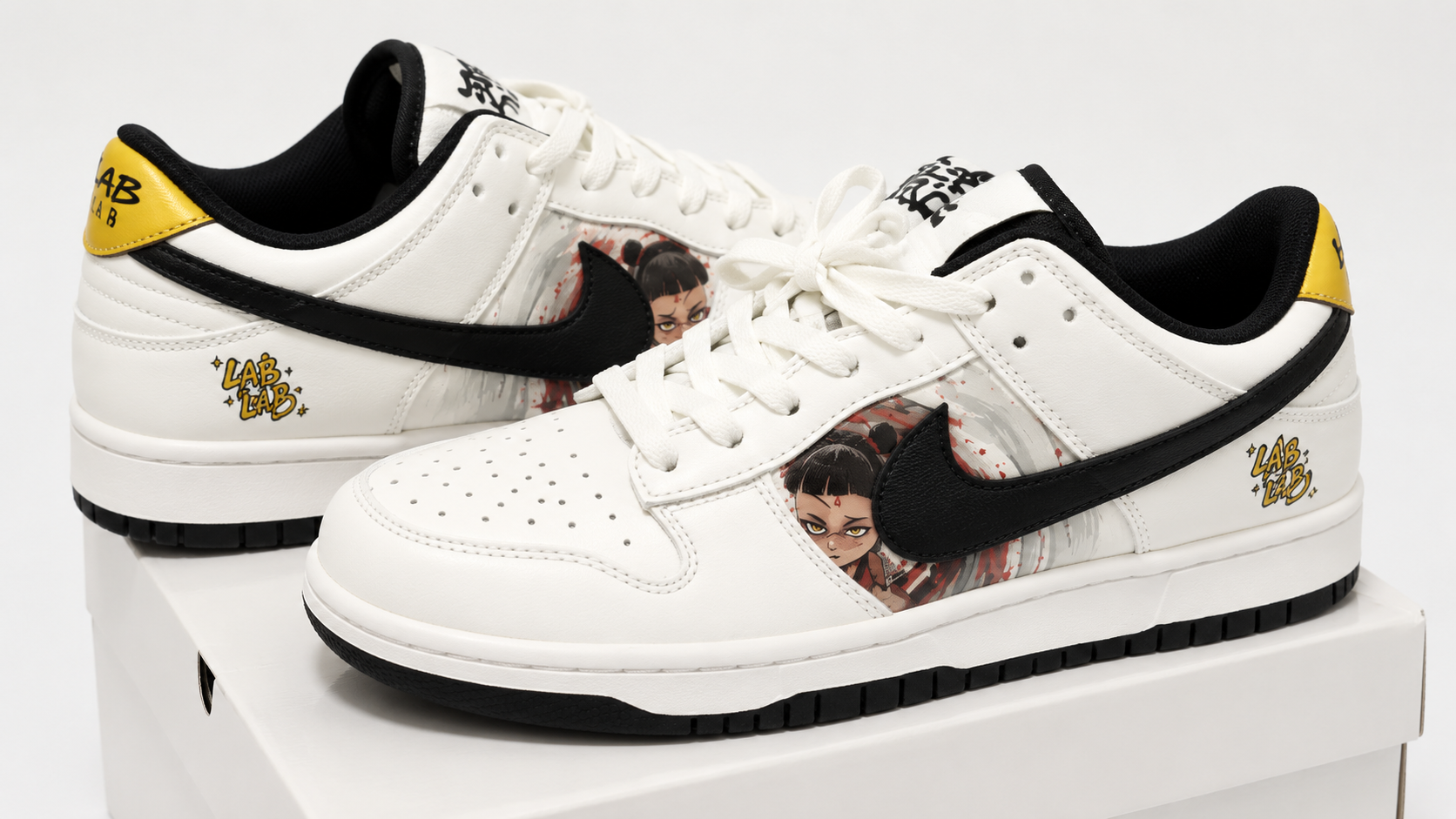 NIKE Urban Anime Low- White/Black Limited Edition🔥