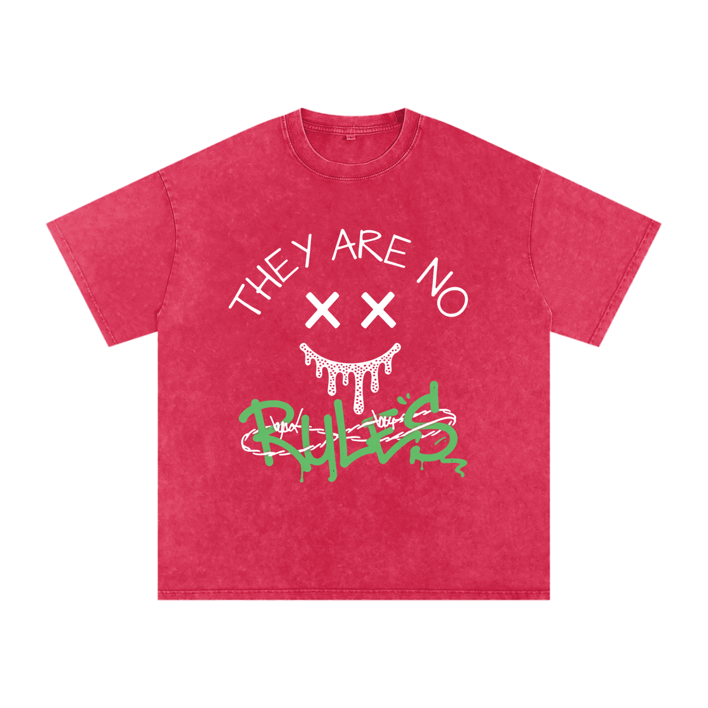 Snow Washed Oversized Cotton T-Shirt