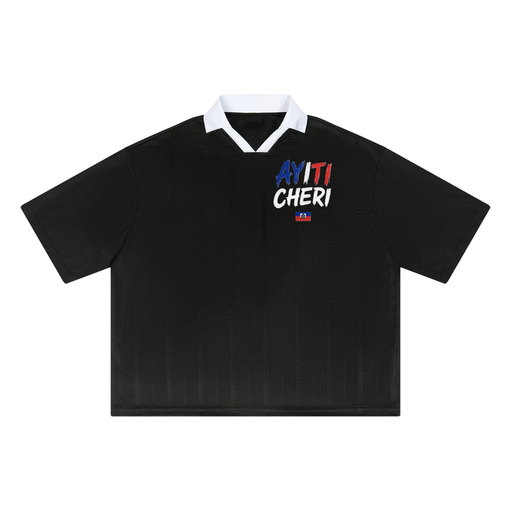 Unisex Striped Boxy Soccer Jersey