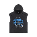 Snow Washed Boxy Hooded Tank Top