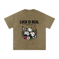 Snow Washed Oversized Cotton T-Shirt