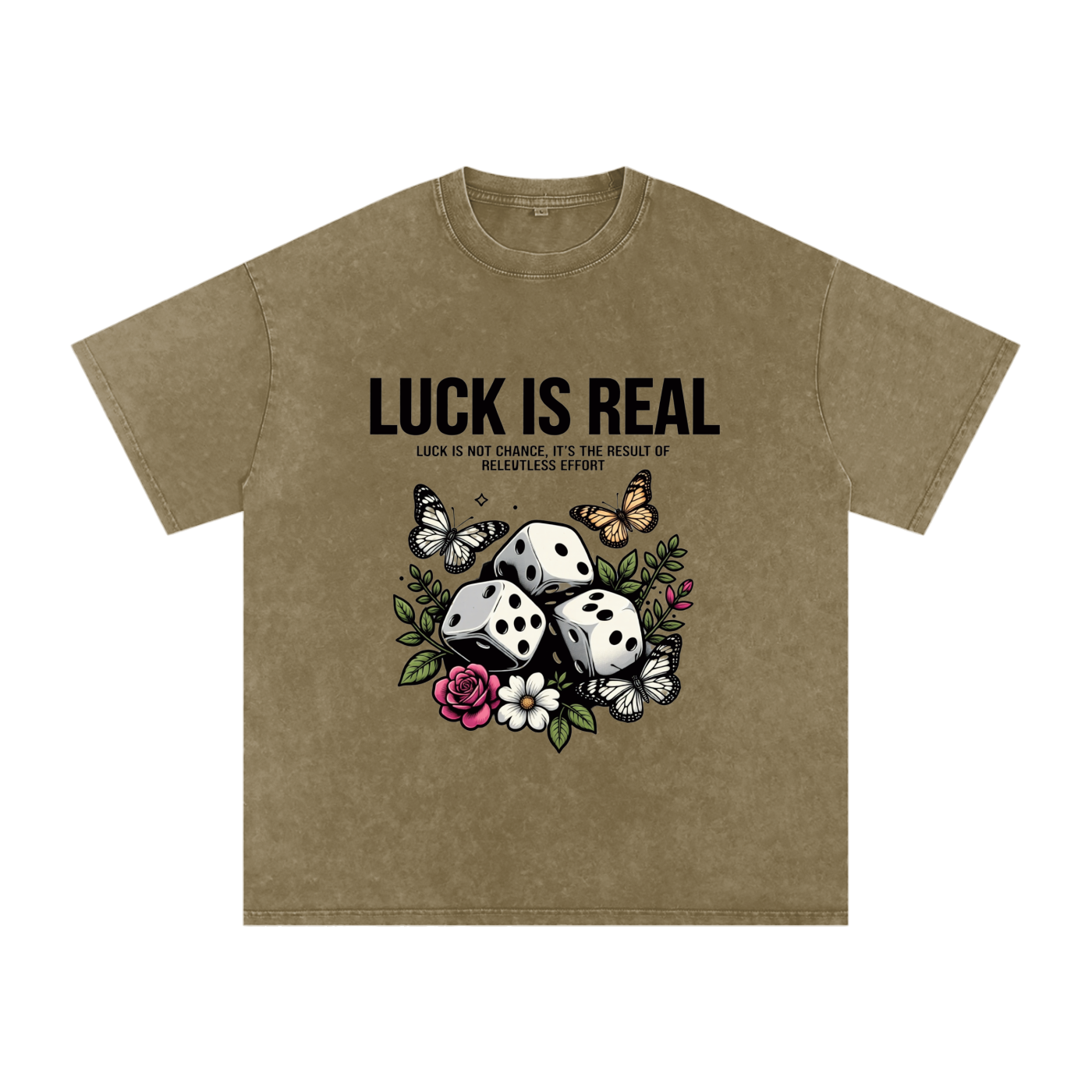 Snow Washed Oversized Cotton T-Shirt