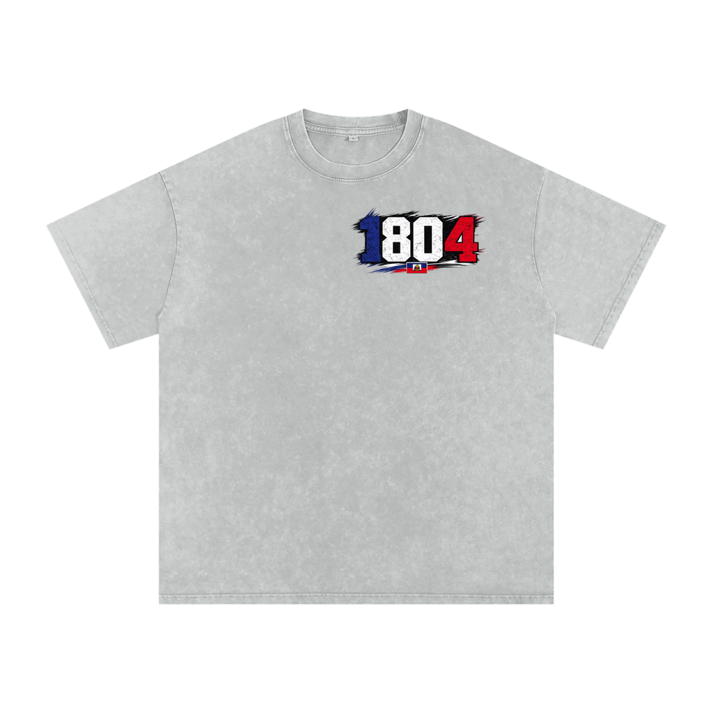 Snow Washed Oversized Cotton T-Shirt